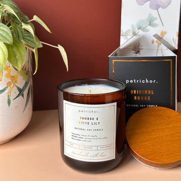 Bamboo & White Lily - Best scented candles AUstralia | Petrichor