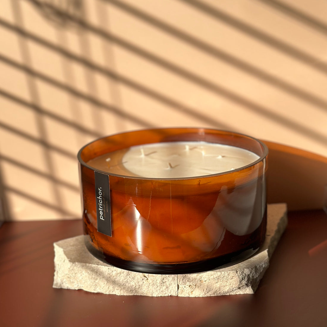 Handmade Soy Candles - Petrichor Bowl - 100+ Hrs Burn Time | Petrichor