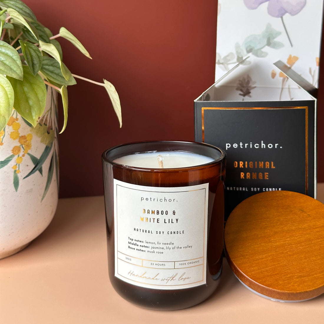 Bamboo & White Lily  - Best scented candles AUstralia | Petrichor