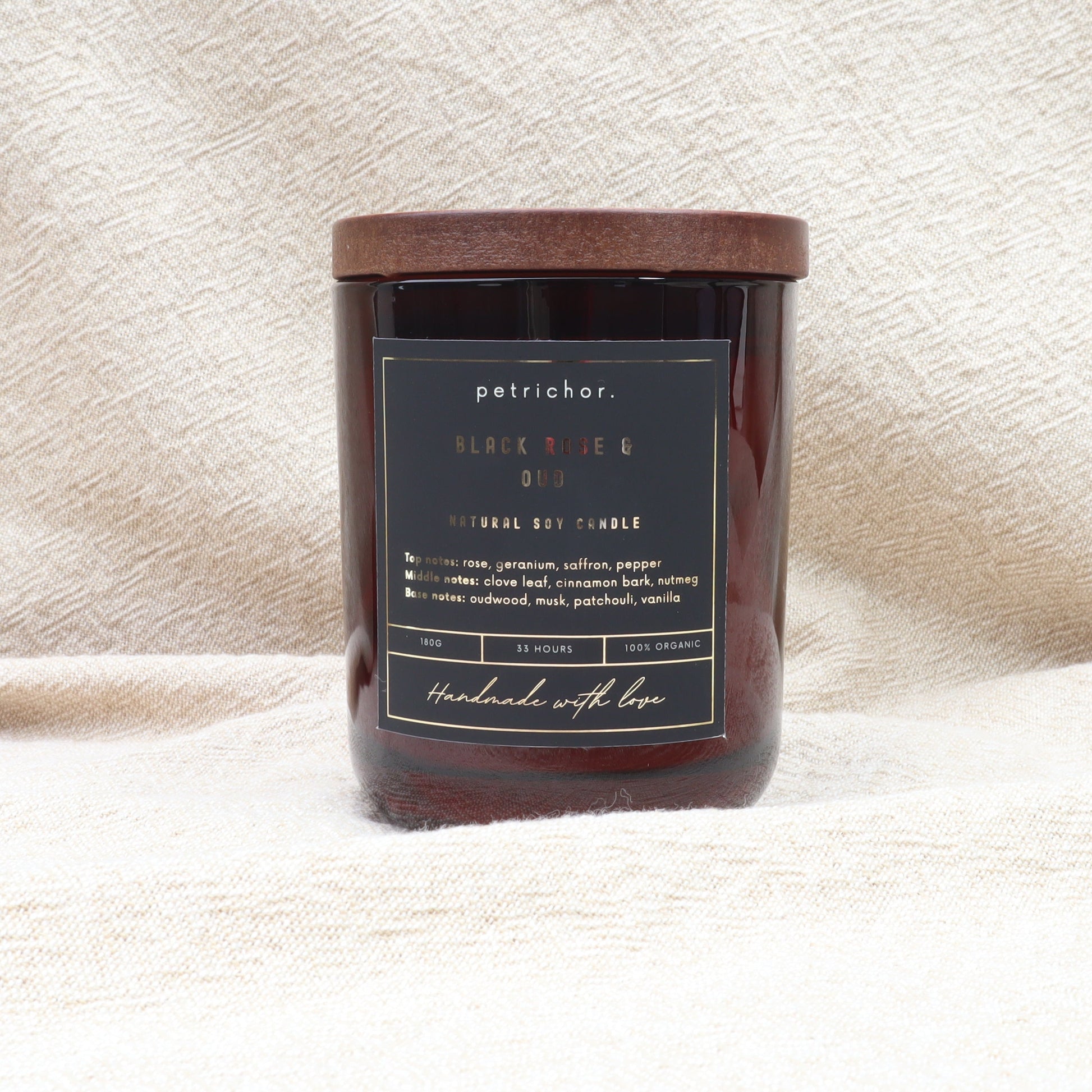 Black Rose & Oud - Petrichor Candles